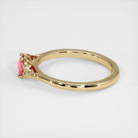 0.62 Ct. Padparadscha Sapphire Ring, 14K Yellow Gold 4