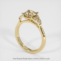 1.77 Ct. Brown Sapphire Ring, 14K Yellow Gold 2