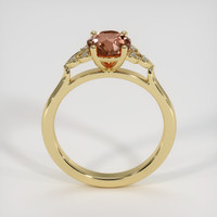 1.07 Ct. Padparadscha Sapphire Ring, 14K Yellow Gold 3