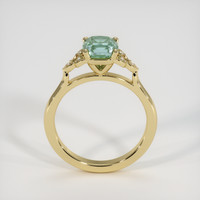 1.21 Ct. Green Sapphire Ring, 14K Yellow Gold 3