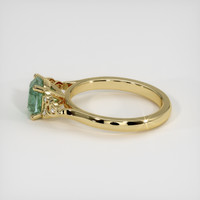 1.21 Ct. Green Sapphire Ring, 14K Yellow Gold 4