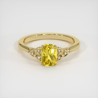 0.95 Ct. Sapphire Ring, 14K Yellow Gold 1
