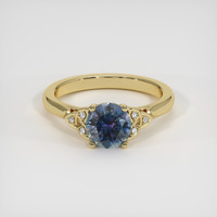 1.56 Ct. Sapphire Ring, 18K Yellow Gold 1