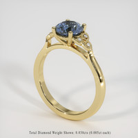 1.56 Ct. Sapphire Ring, 18K Yellow Gold 2