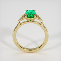 1.15 Ct. Emerald Ring, 18K Yellow Gold 3