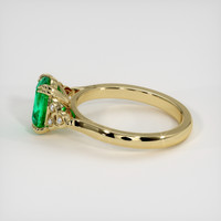 1.15 Ct. Emerald Ring, 18K Yellow Gold 4