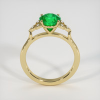 1.49 Ct. Emerald Ring, 18K Yellow Gold 3