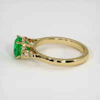 1.49 Ct. Emerald Ring, 18K Yellow Gold 4