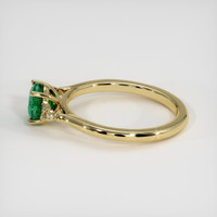 1.16 Ct. Emerald Ring, 18K Yellow Gold 4