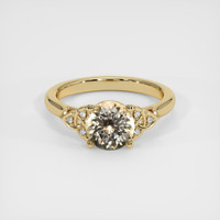 1.77 Ct. Brown Sapphire Ring, 18K Yellow Gold 1