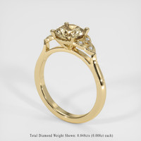 1.77 Ct. Brown Sapphire Ring, 18K Yellow Gold 2