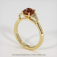 1.07 Ct. Sapphire Ring, 18K Yellow Gold 2