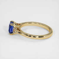 1.24 Ct. Blue Sapphire Ring, 18K Yellow Gold 4