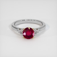 1.56 Ct. Ruby Ring, 14K Yellow & White 1