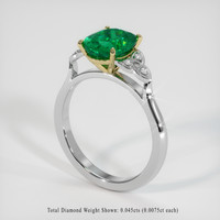 1.75 Ct. Emerald Ring, 18K Yellow & White 2