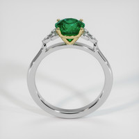 1.20 Ct. Emerald Ring, 18K Yellow & White 3