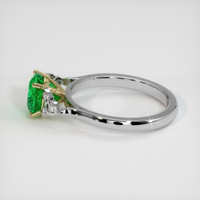 1.49 Ct. Emerald Ring, 18K Yellow & White 4