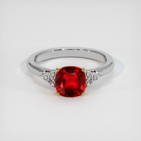 1.50 Ct. Ruby Ring, 18K Yellow & White 1