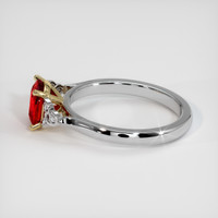 1.50 Ct. Ruby Ring, 18K Yellow & White 4