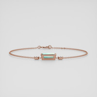 <span>2.33</span> <span class="tooltip-light">Ct.Tw.<span class="tooltiptext">Total Carat Weight</span></span> Bi Color Tourmaline Bracelet, 14K Rose Gold 2