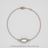 <span>2.33</span> <span class="tooltip-light">Ct.Tw.<span class="tooltiptext">Total Carat Weight</span></span> Bi Color Tourmaline Bracelet, 14K Rose Gold 3