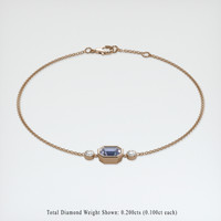 1.06 Ct.Tw. Gemstone Bracelet, 14K Rose Gold 2