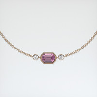 0.90 Ct.Tw. Gemstone Bracelet, 14K Rose Gold 1