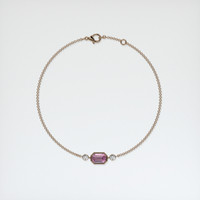 0.90 Ct.Tw. Gemstone Bracelet, 14K Rose Gold 3