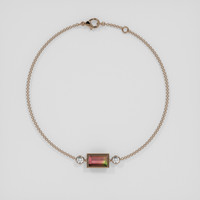 <span>1.68</span> <span class="tooltip-light">Ct.Tw.<span class="tooltiptext">Total Carat Weight</span></span> Multi Color Tourmaline Bracelet, 14K Rose Gold 3