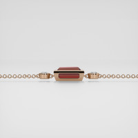 <span>1.68</span> <span class="tooltip-light">Ct.Tw.<span class="tooltiptext">Total Carat Weight</span></span> Multi Color Tourmaline Bracelet, 14K Rose Gold 4