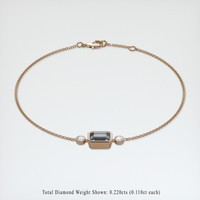 <span>1.17</span>&nbsp;<span class="tooltip-light">Ct.Tw.<span class="tooltiptext">Total Carat Weight</span></span> Gemstone Bracelet, 14K Rose Gold 2