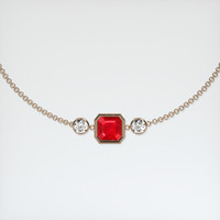 1.27 Ct.Tw. Ruby Bracelet, 14K Rose Gold 1
