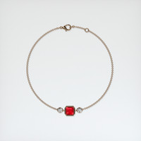 1.27 Ct.Tw. Ruby Bracelet, 14K Rose Gold 3