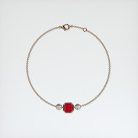1.35 Ct.Tw. Ruby Bracelet, 14K Rose Gold 3