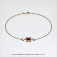 1.55 Ct.Tw. Ruby Bracelet, 14K Rose Gold 2