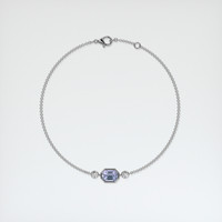 1.06 Ct.Tw. Gemstone Bracelet, 18K White Gold 3