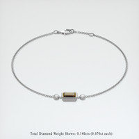 <span>0.96</span>&nbsp;<span class="tooltip-light">Ct.Tw.<span class="tooltiptext">Total Carat Weight</span></span> Gemstone Bracelet, 18K White Gold 2