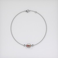 1.07 Ct.Tw. Gemstone Bracelet, 18K White Gold 3