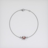 1.09 Ct.Tw. Gemstone Bracelet, 18K White Gold 3