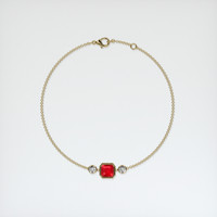 <span>1.27</span>&nbsp;<span class="tooltip-light">Ct.Tw.<span class="tooltiptext">Total Carat Weight</span></span> Ruby Bracelet, 14K Yellow Gold 3