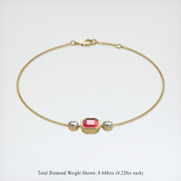 <span>1.35</span>&nbsp;<span class="tooltip-light">Ct.Tw.<span class="tooltiptext">Total Carat Weight</span></span> Ruby Bracelet, 14K Yellow Gold 2