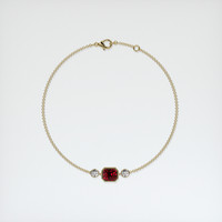 <span>1.55</span>&nbsp;<span class="tooltip-light">Ct.Tw.<span class="tooltiptext">Total Carat Weight</span></span> Ruby Bracelet, 14K Yellow Gold 3