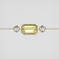<span>5.40</span>&nbsp;<span class="tooltip-light">Ct.Tw.<span class="tooltiptext">Total Carat Weight</span></span> Yellow Sapphire Bracelet, 14K Yellow Gold 1