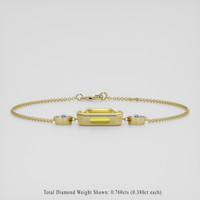 <span>5.40</span>&nbsp;<span class="tooltip-light">Ct.Tw.<span class="tooltiptext">Total Carat Weight</span></span> Yellow Sapphire Bracelet, 14K Yellow Gold 2