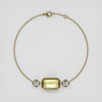 <span>5.40</span>&nbsp;<span class="tooltip-light">Ct.Tw.<span class="tooltiptext">Total Carat Weight</span></span> Yellow Sapphire Bracelet, 14K Yellow Gold 3