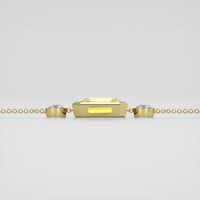 <span>5.40</span>&nbsp;<span class="tooltip-light">Ct.Tw.<span class="tooltiptext">Total Carat Weight</span></span> Yellow Sapphire Bracelet, 14K Yellow Gold 4