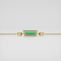 <span>1.54</span> <span class="tooltip-light">Ct.Tw.<span class="tooltiptext">Total Carat Weight</span></span> Emerald Bracelet, 18K Yellow Gold 4