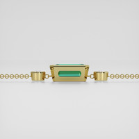 <span>1.57</span> <span class="tooltip-light">Ct.Tw.<span class="tooltiptext">Total Carat Weight</span></span> Emerald Bracelet, 18K Yellow Gold 4