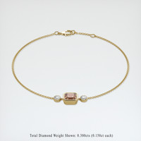 <span>1.15</span>&nbsp;<span class="tooltip-light">Ct.Tw.<span class="tooltiptext">Total Carat Weight</span></span> Gemstone Bracelet, 18K Yellow Gold 2