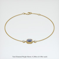 <span>1.06</span>&nbsp;<span class="tooltip-light">Ct.Tw.<span class="tooltiptext">Total Carat Weight</span></span> Gemstone Bracelet, 18K Yellow Gold 2